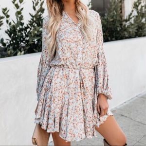 Vici Size S Forever + Always Balloon Sleeve Dress